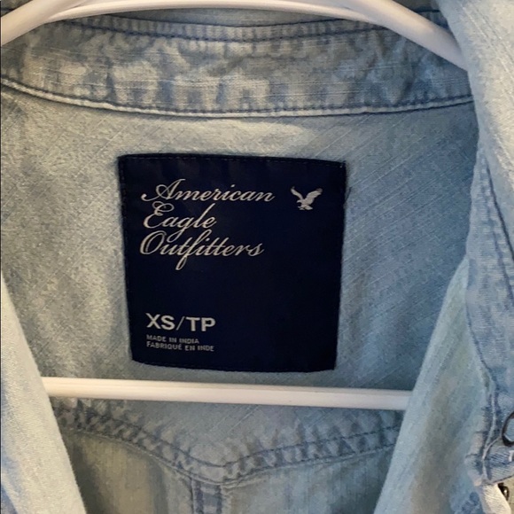 AE Light Denim button up Shirt - Picture 3 of 3